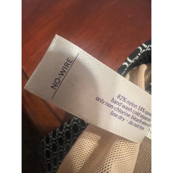 NWOT Cacique swim women’s plus size Tankini swim top black grey & white size 18 - Picture 10 of 10